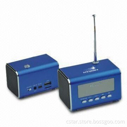 Mini Speaker with Metal Housing and FM Radio Function